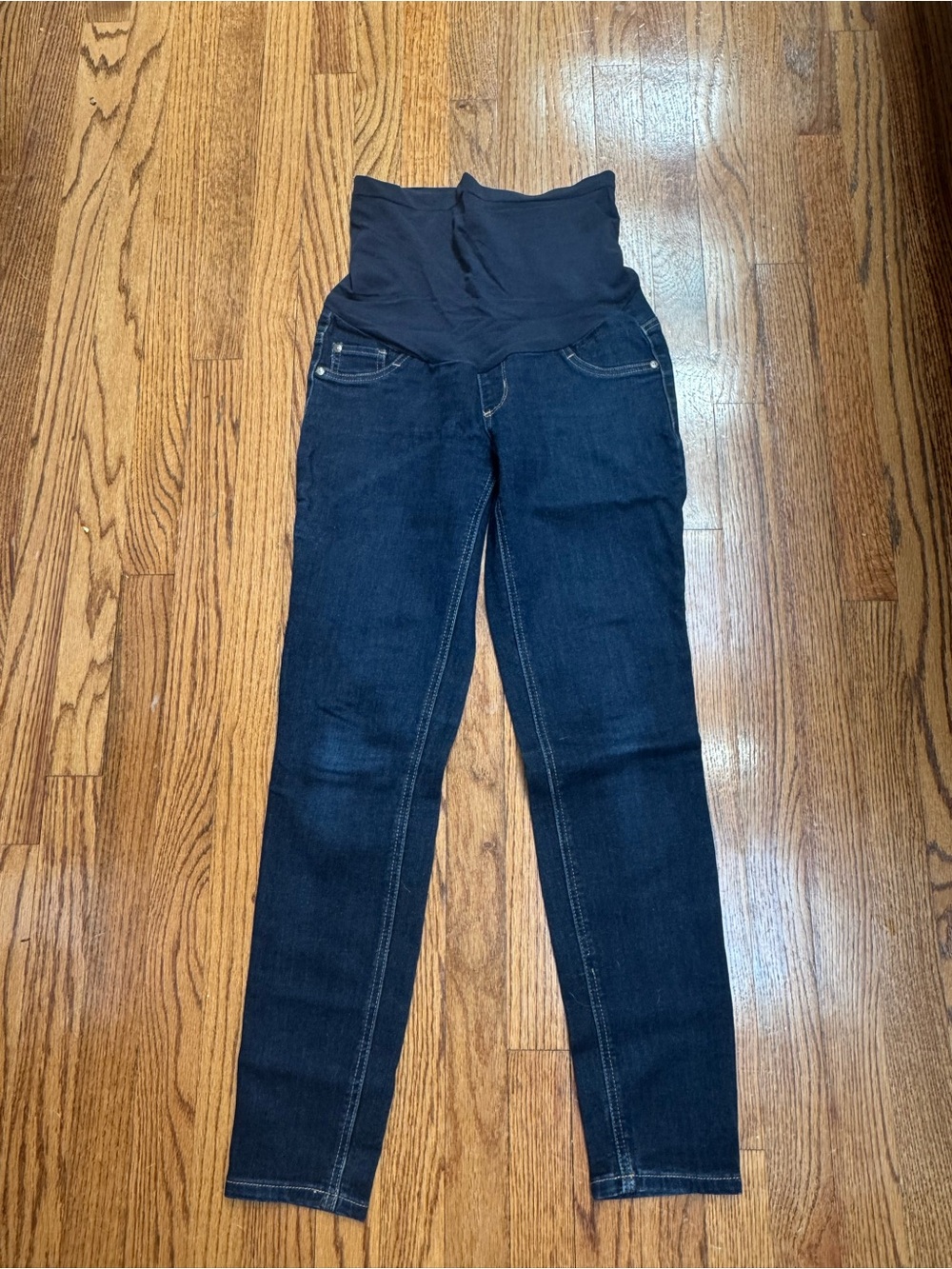 Indigo Blue - Dark Blue Maternity Stretch Jeans size Small